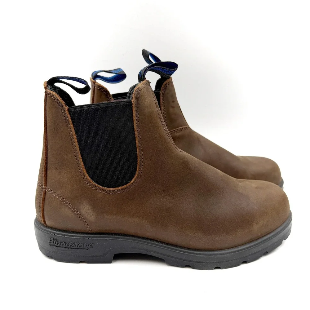 Blundstone 1477 Thermal Elastic Side Boot Waterproof Antique Brown Sz 9 US Women